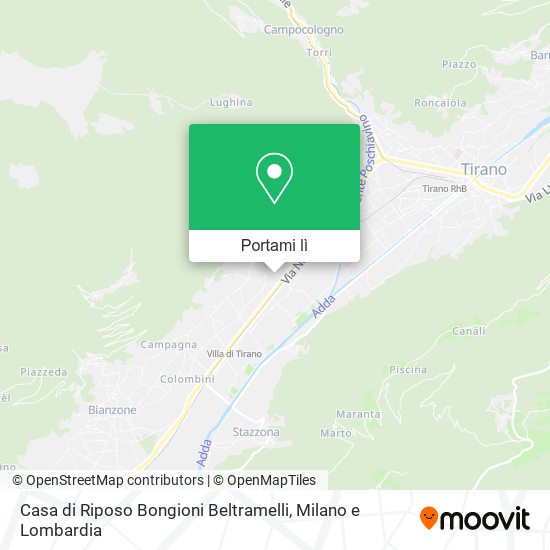 Mappa Casa di Riposo Bongioni Beltramelli