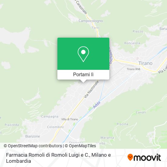 Mappa Farmacia Romoli di Romoli Luigi e C.