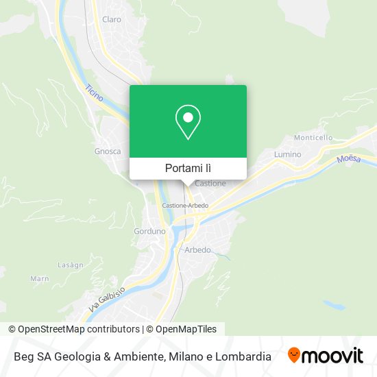 Mappa Beg SA Geologia & Ambiente