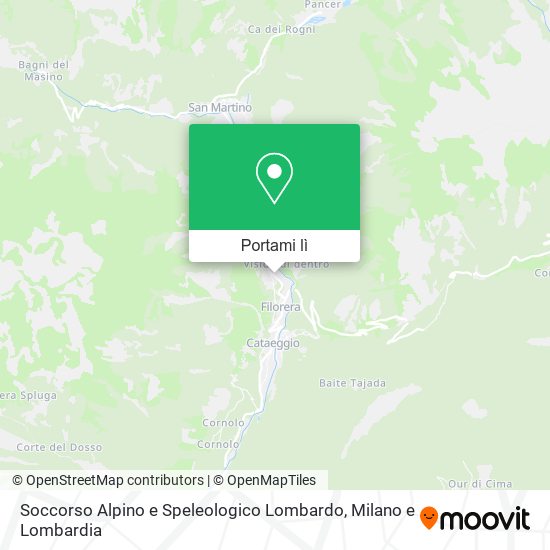 Mappa Soccorso Alpino e Speleologico Lombardo