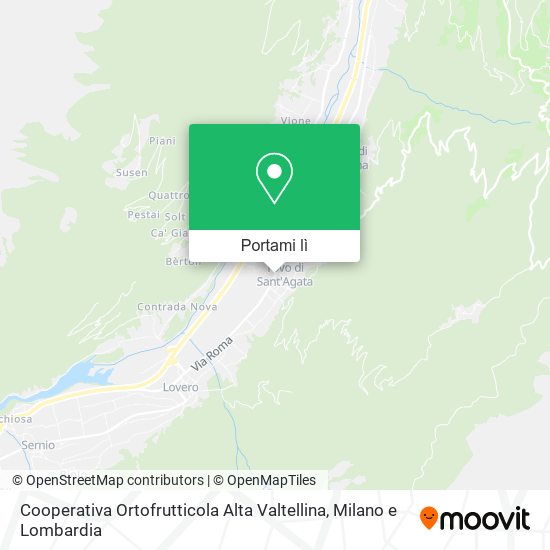 Mappa Cooperativa Ortofrutticola Alta Valtellina