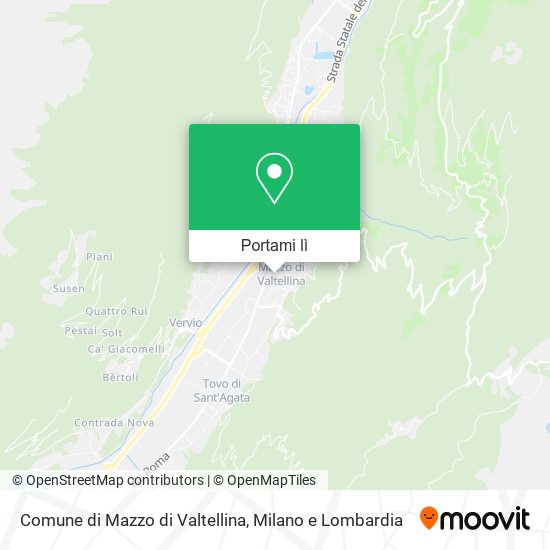 Mappa Comune di Mazzo di Valtellina