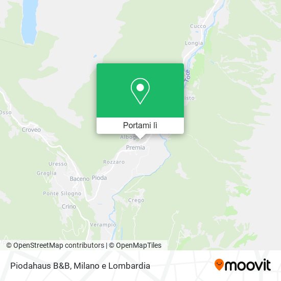 Mappa Piodahaus B&B