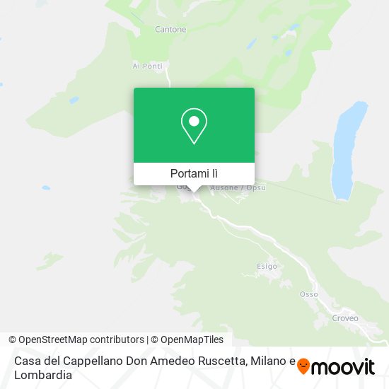 Mappa Casa del Cappellano Don Amedeo Ruscetta