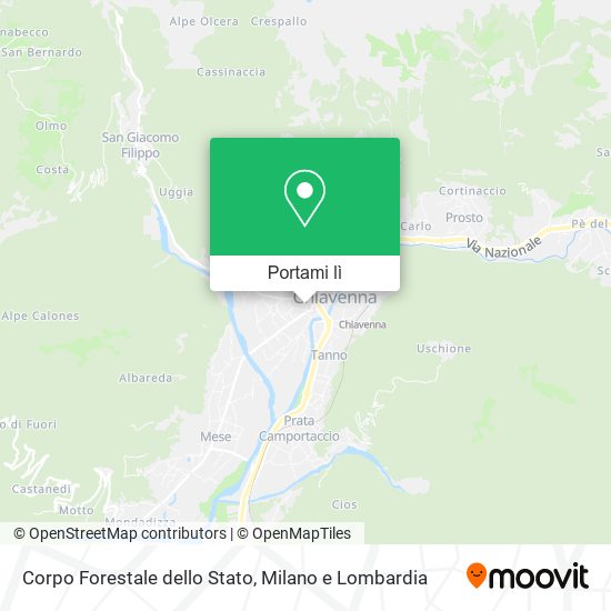 Mappa Corpo Forestale dello Stato