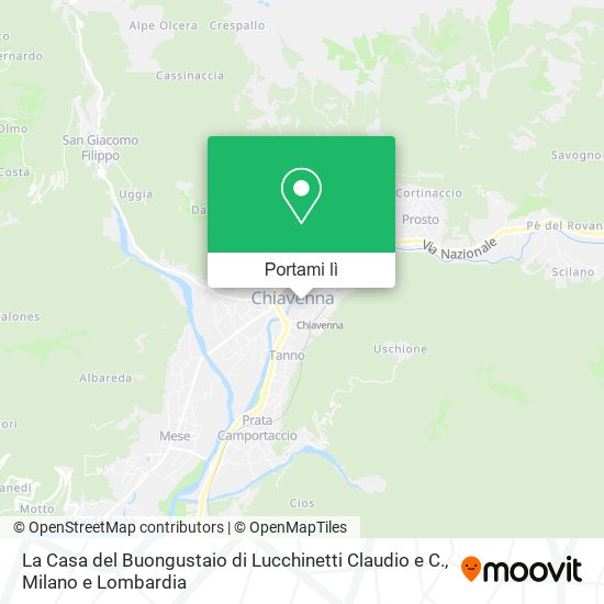 Mappa La Casa del Buongustaio di Lucchinetti Claudio e C.