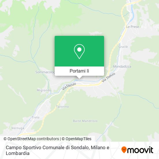 Mappa Campo Sportivo Comunale di Sondalo