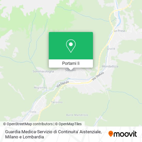 Mappa Guardia Medica-Servizio di Continuita' Aistenziale