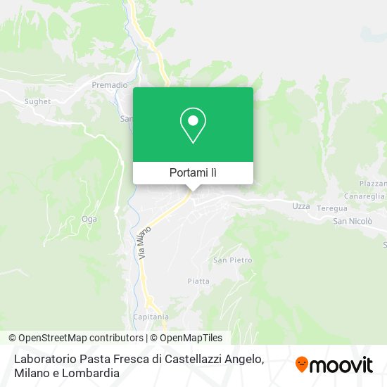 Mappa Laboratorio Pasta Fresca di Castellazzi Angelo