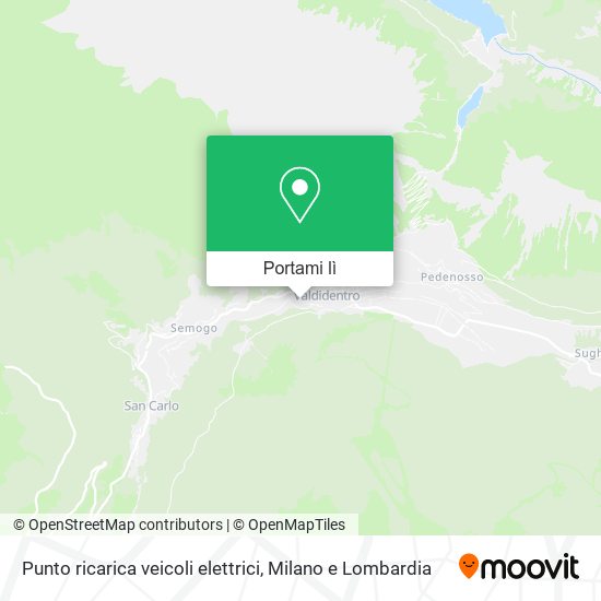 Mappa Punto ricarica veicoli elettrici