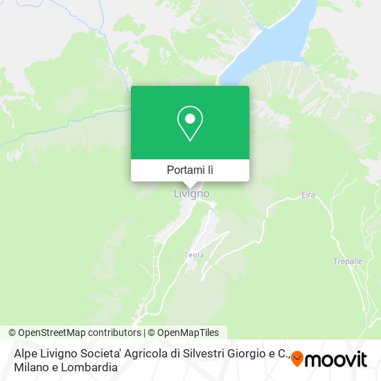 Mappa Alpe Livigno Societa' Agricola di Silvestri Giorgio e C.