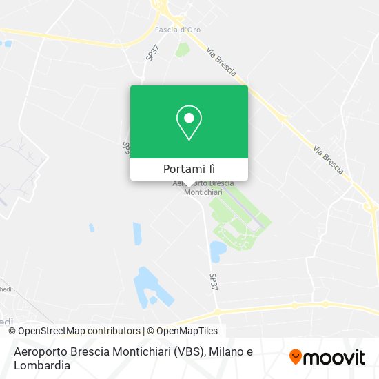 Mappa Aeroporto Brescia Montichiari (VBS)