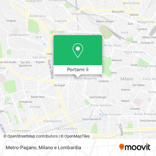 Mappa Metro-Pagano