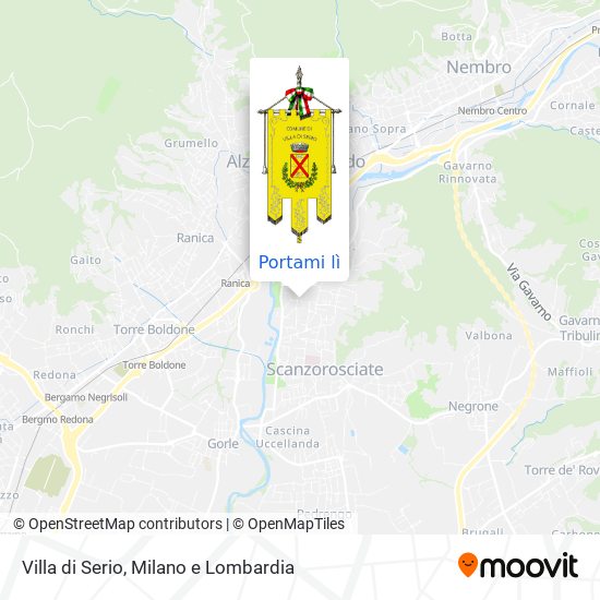 Mappa Villa di Serio