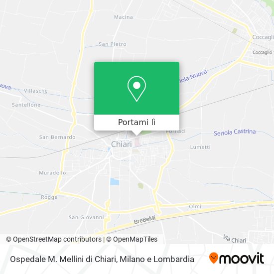 Mappa Ospedale M. Mellini di Chiari