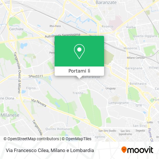 Mappa Via Francesco Cilea