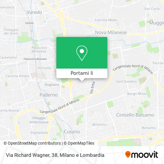 Mappa Via Richard Wagner, 38