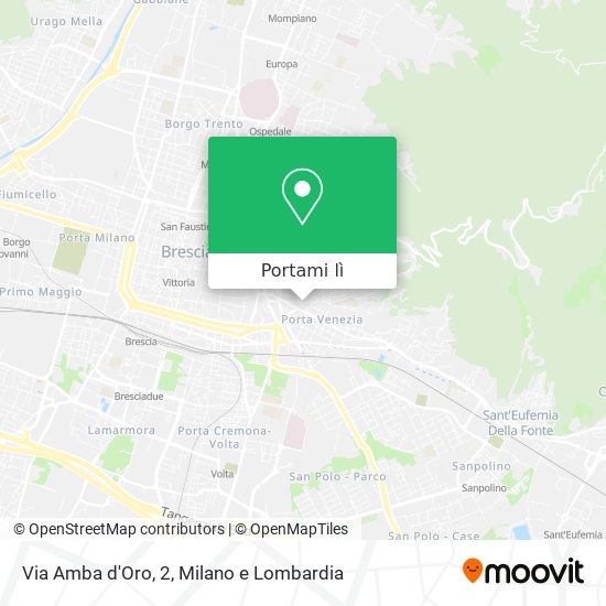 Mappa Via Amba d'Oro, 2