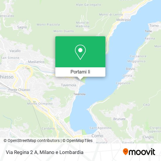 Mappa Via Regina  2 A