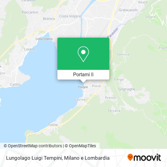 Mappa Lungolago Luigi Tempini