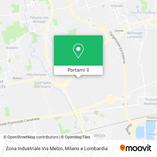 Mappa Zona Industriale Via Melzo