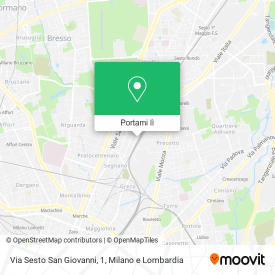 Mappa Via Sesto San Giovanni, 1