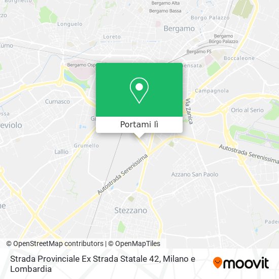 Mappa Strada Provinciale Ex Strada Statale 42