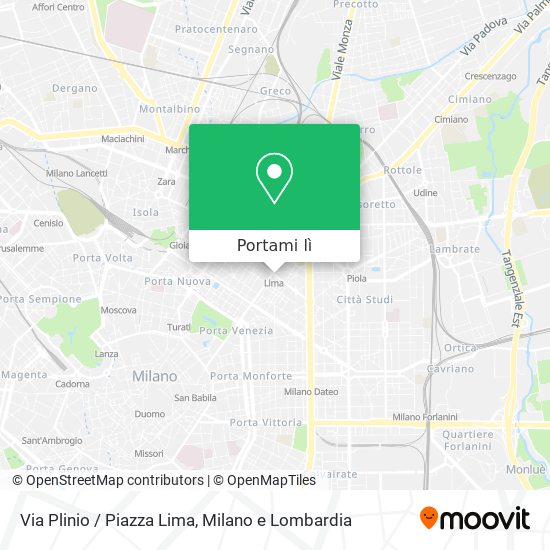 Mappa Via Plinio / Piazza Lima
