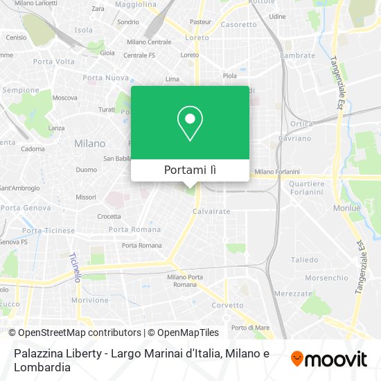 Mappa Palazzina Liberty - Largo Marinai d'Italia