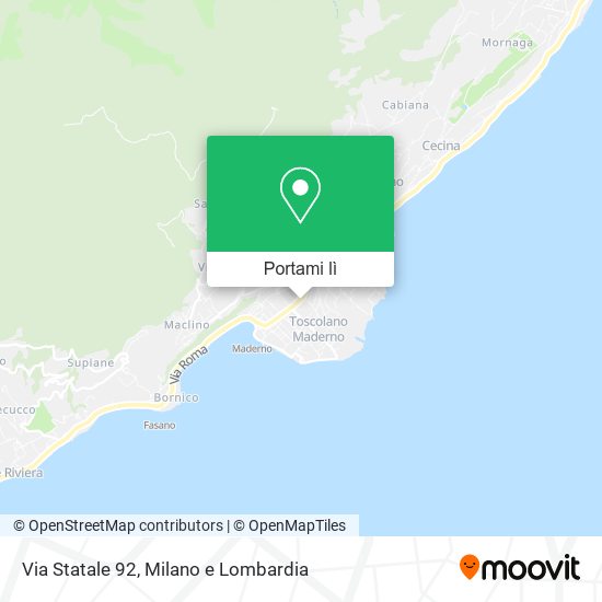 Mappa Via Statale  92