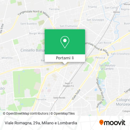 Mappa Viale Romagna, 29a