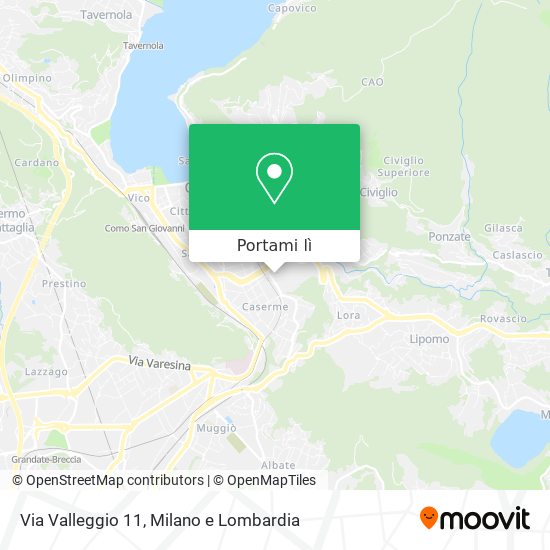 Mappa Via Valleggio 11