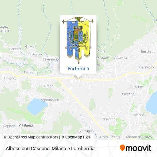 Mappa Albese con Cassano