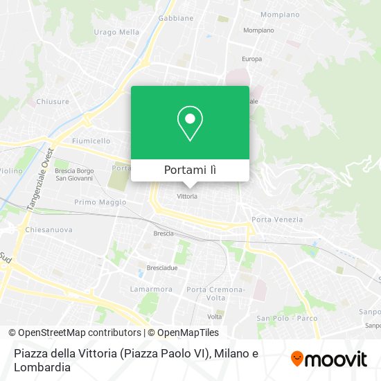 Mappa Piazza della Vittoria (Piazza Paolo VI)