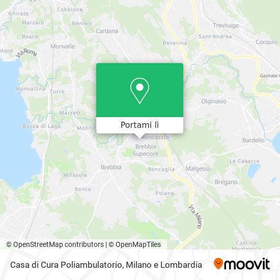 Mappa Casa di Cura Poliambulatorio