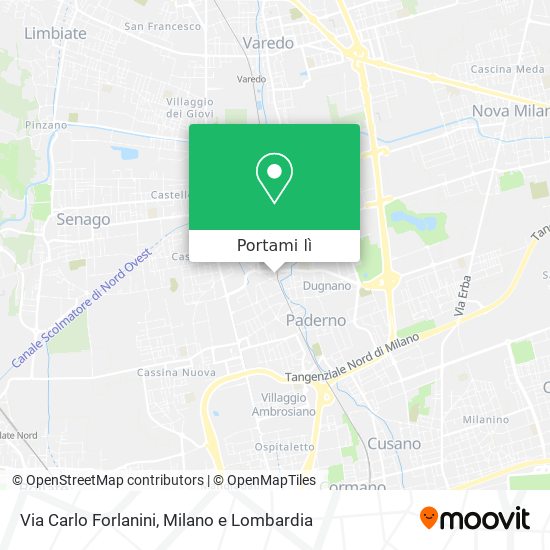 Mappa Via Carlo Forlanini