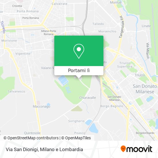 Mappa Via San Dionigi