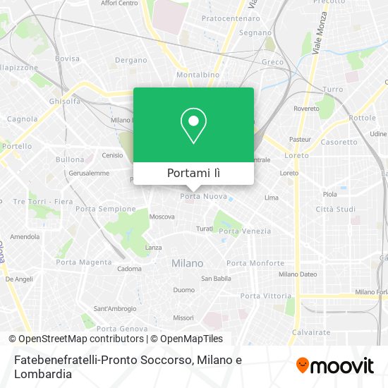 Mappa Fatebenefratelli-Pronto Soccorso