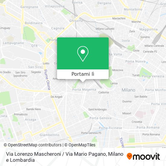 Mappa Via Lorenzo Mascheroni / Via Mario Pagano