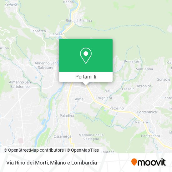 Mappa Via Rino dei Morti