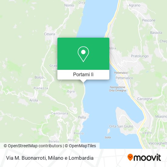 Mappa Via M. Buonarroti