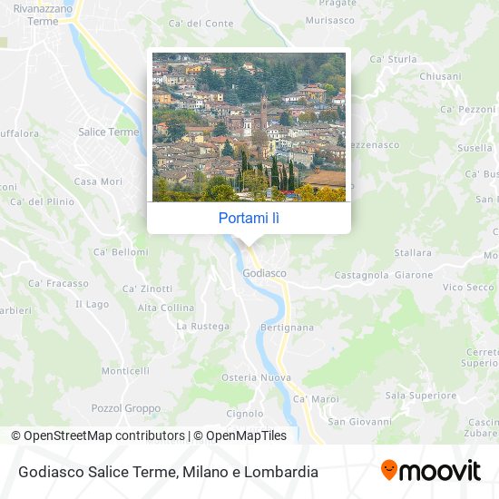 Mappa Godiasco Salice Terme