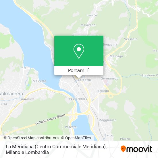 Mappa La Meridiana (Centro Commerciale Meridiana)