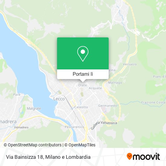 Mappa Via Bainsizza  18