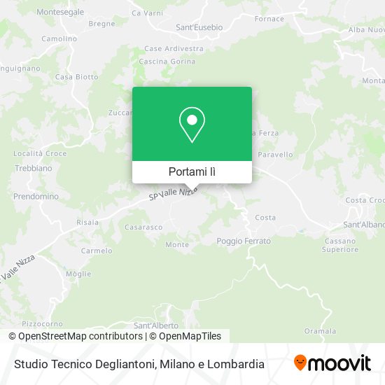 Mappa Studio Tecnico Degliantoni
