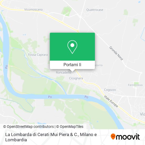 Mappa La Lombarda di Cerati Mui Piera & C.