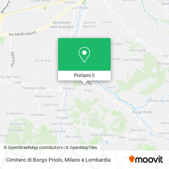 Mappa Cimitero di Borgo Priolo