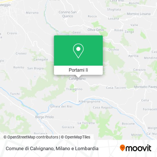 Mappa Comune di Calvignano