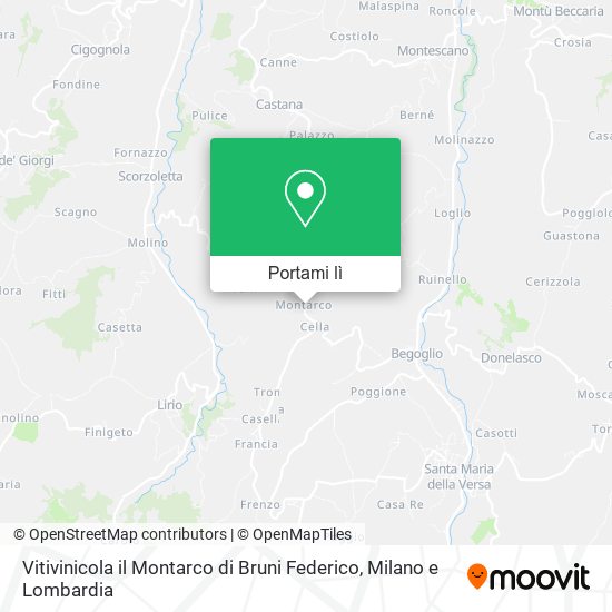 Mappa Vitivinicola il Montarco di Bruni Federico