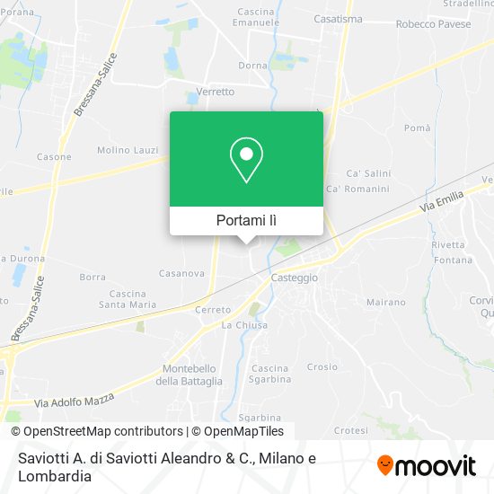 Mappa Saviotti A. di Saviotti Aleandro & C.